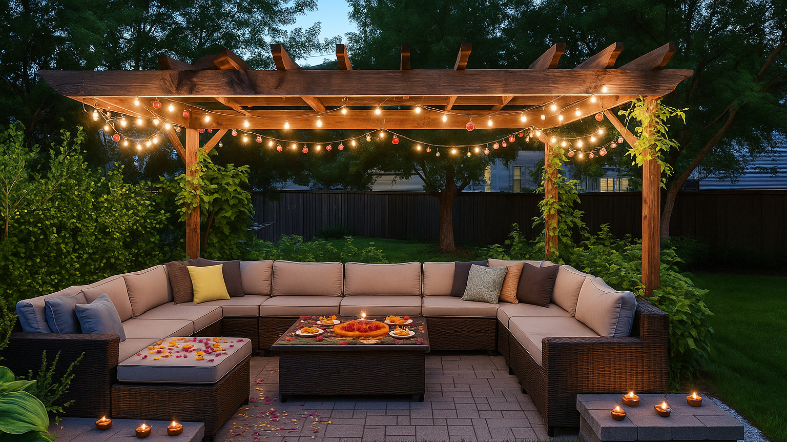 Lightings, Layers, Luxury: Designing the Perfect Outdoor Lounge for Diwali Nights