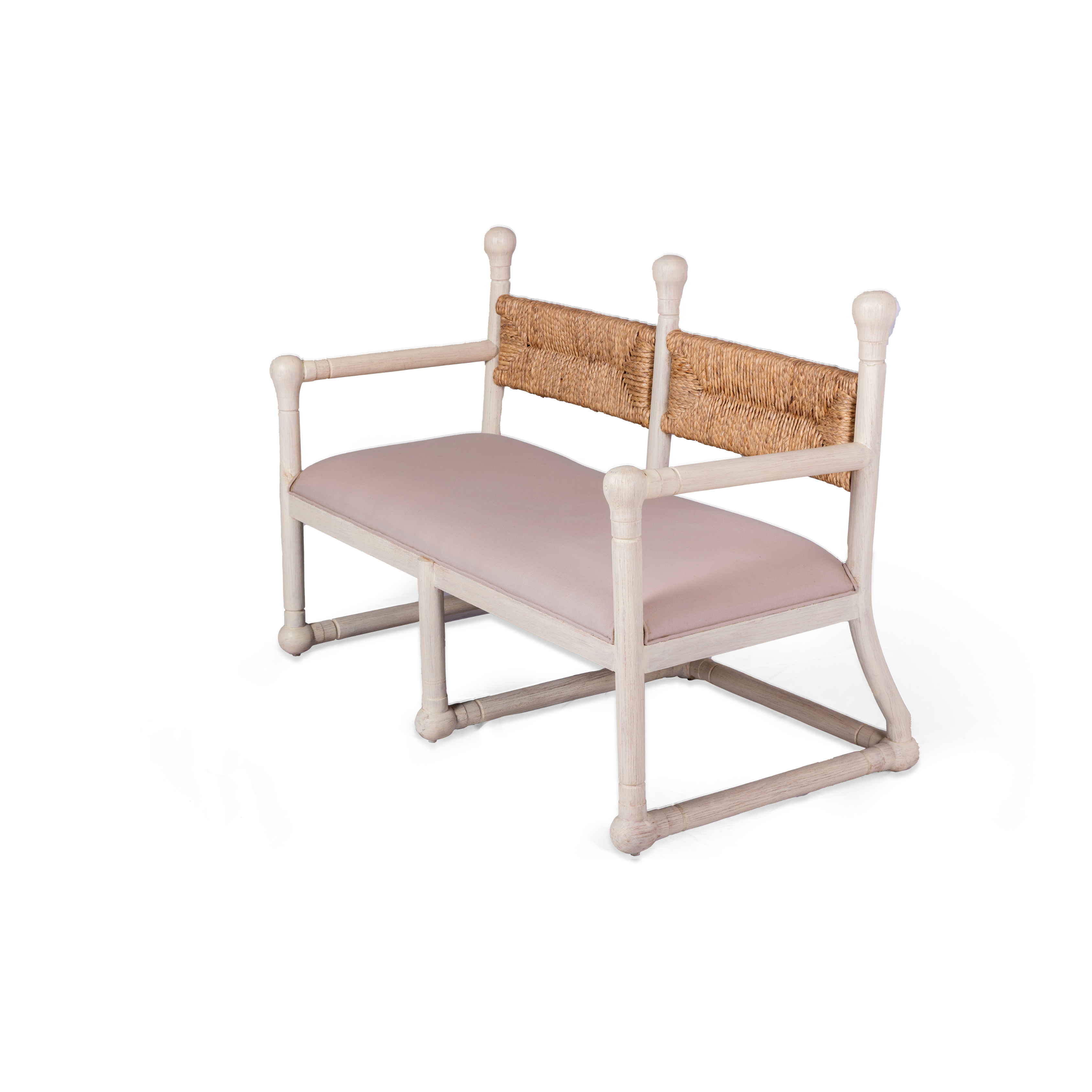 Wooden Two-seater Sofa