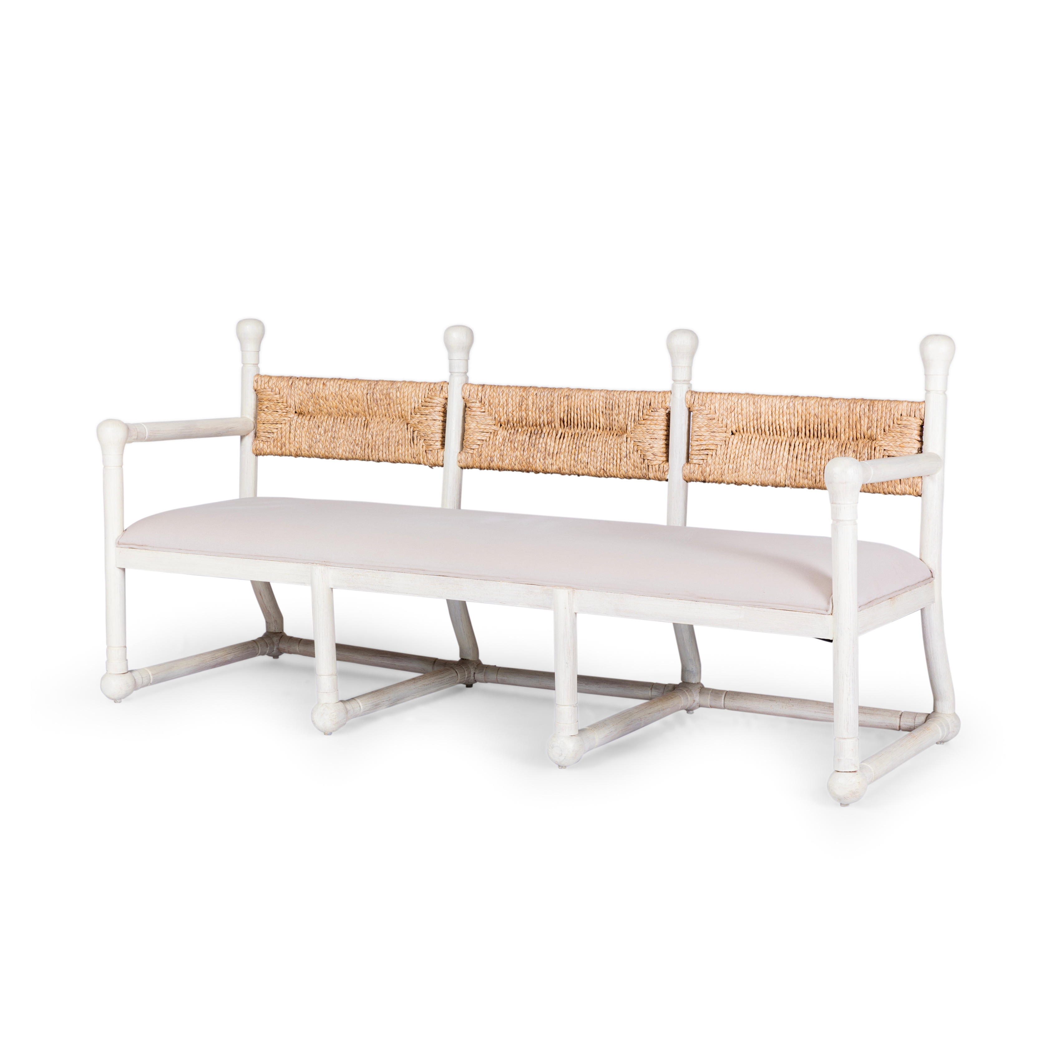 Wooden Three-seater Sofa