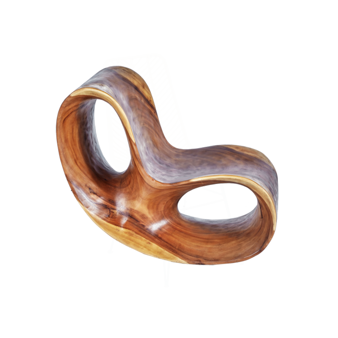 Log Wood Outdoor Lounge Chair