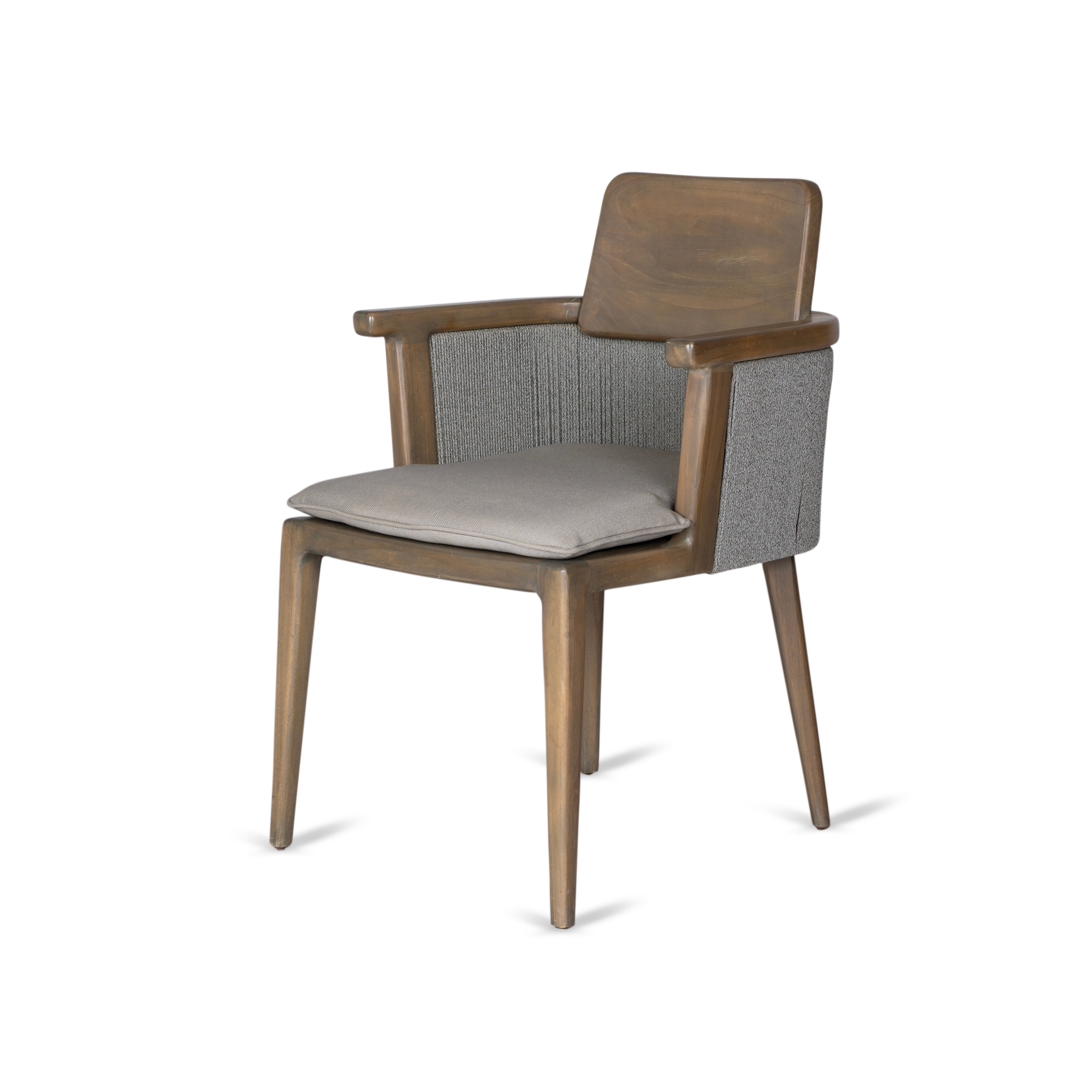 weaved teakwood chair