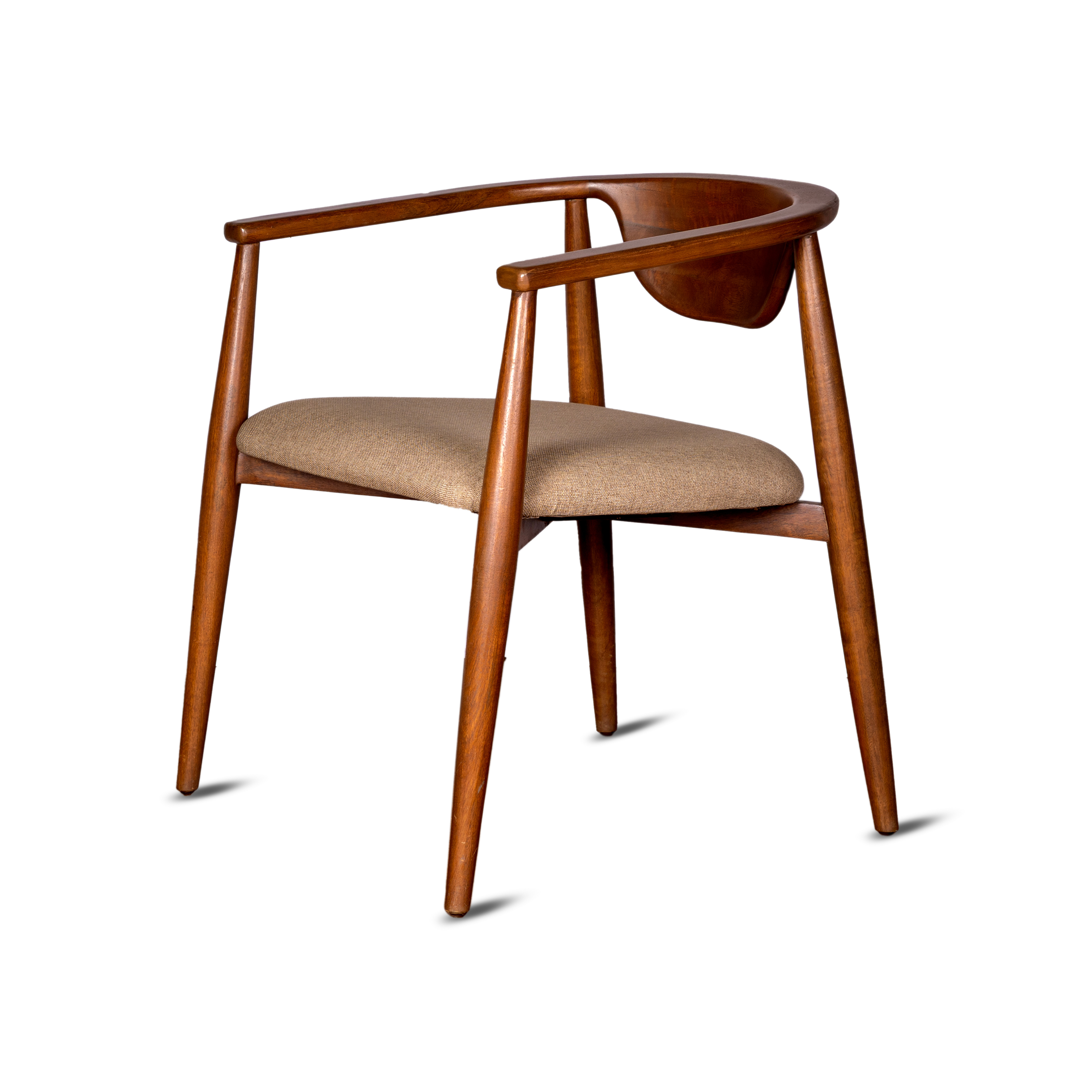 wooden dining chair with cushion