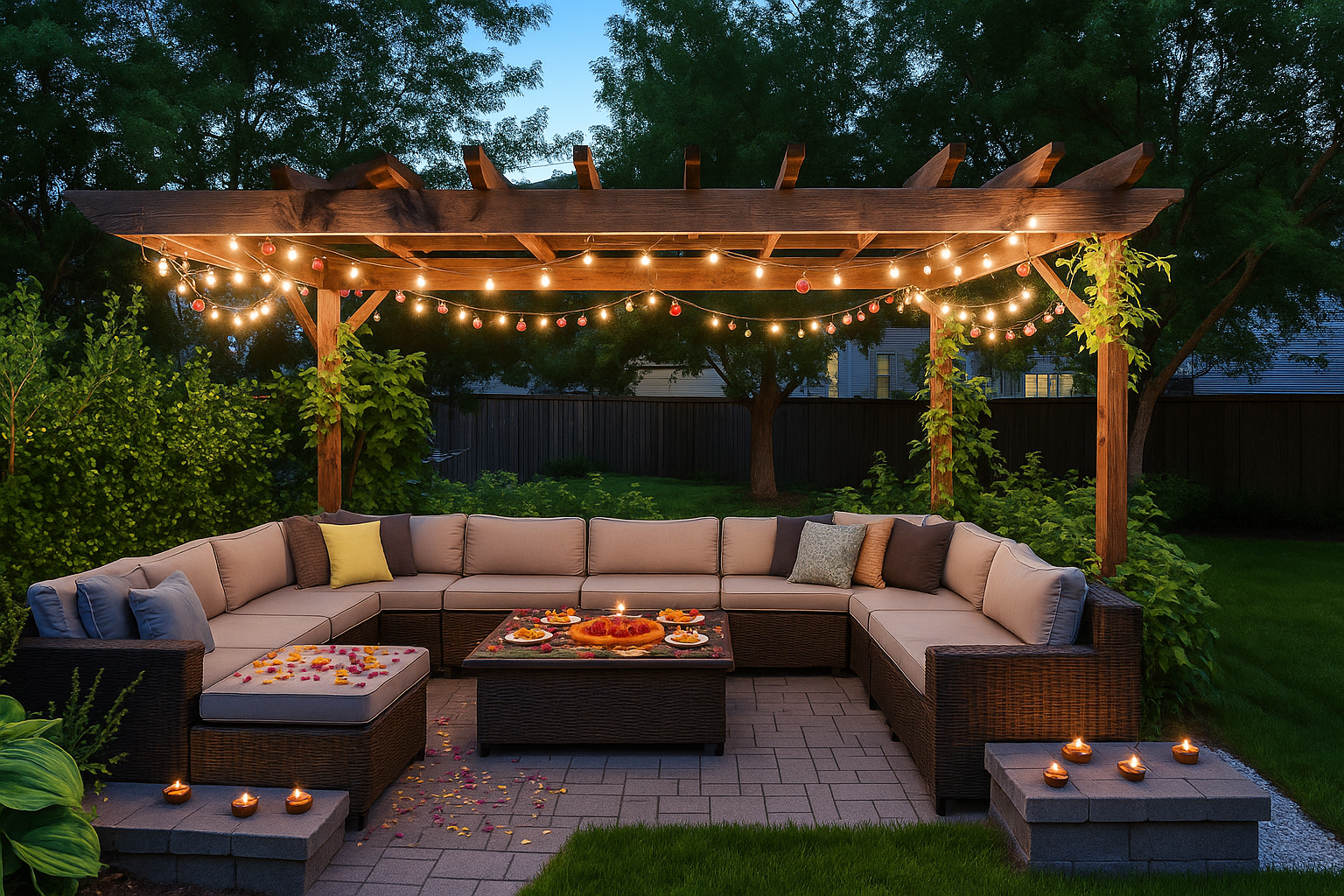 Lightings, Layers, Luxury: Designing the Perfect Outdoor Lounge for Diwali Nights