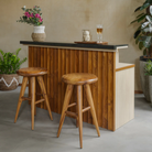 Semi-Outdoor Wooden Barunit 